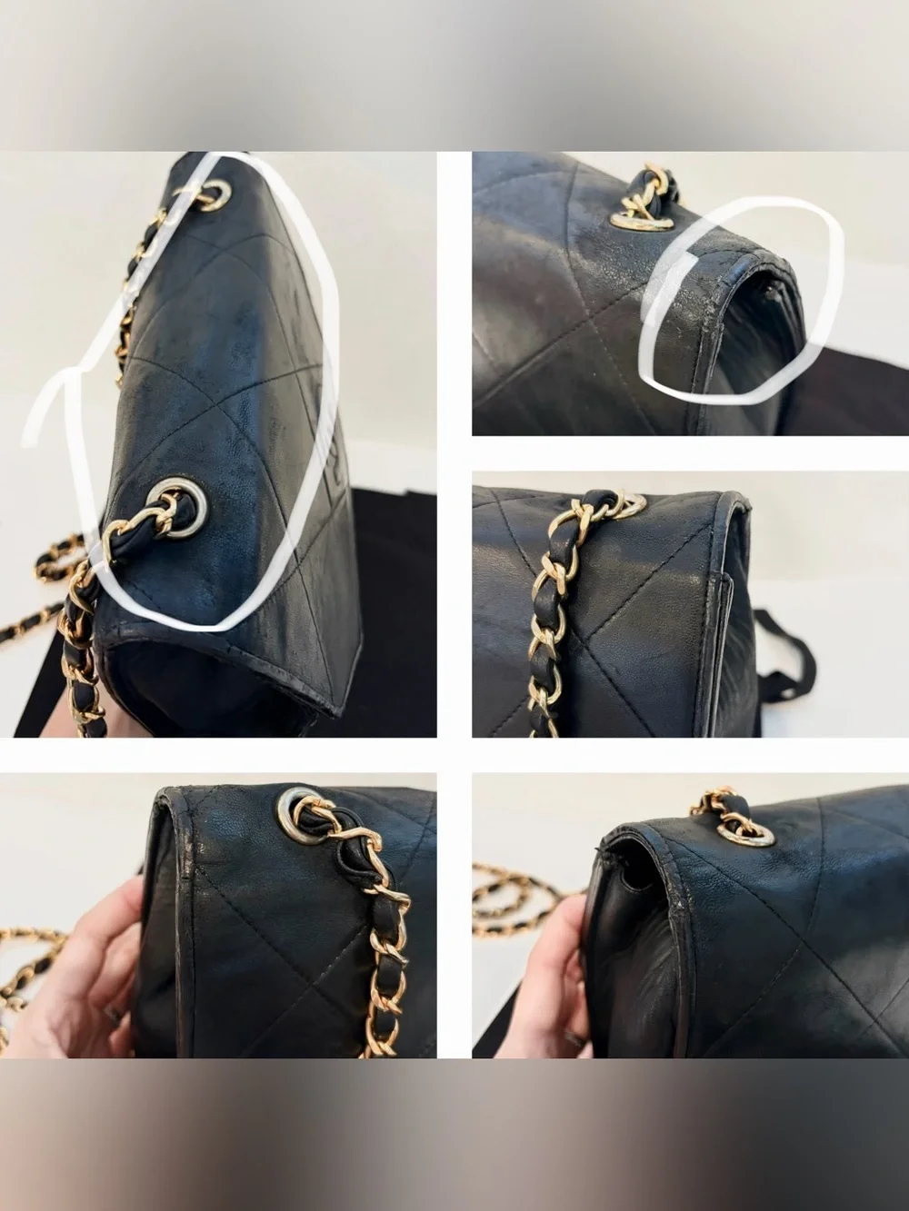 Auth CHANEL Quilted CC Matelasse Lambskin Leather 24K Single Flap Bag